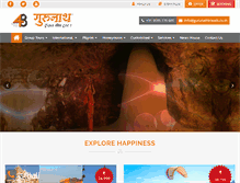 Tablet Screenshot of gurunathtravels.co.in